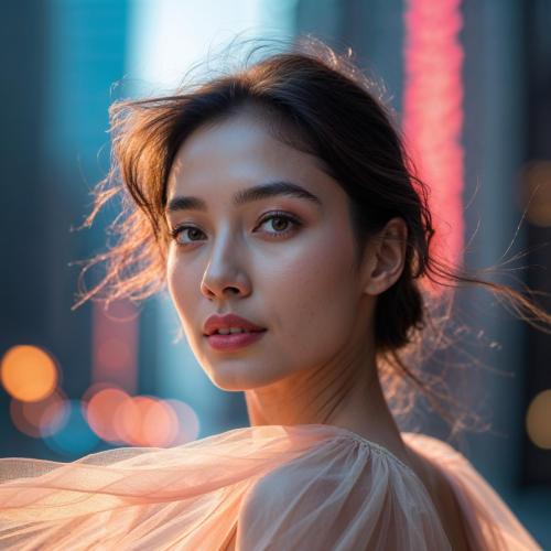 A captivating closeup portrait of a gracef 0 d72ca0d6-af21-49ee-8c8b-9487861cd1ee