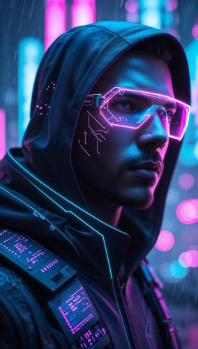 A dramatic closeup portrait of a futuristi 0 9fcee7b0-42d3-4827-a15b-c77909244d38