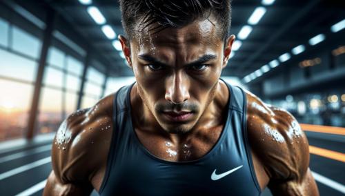 A highenergy closeup portrait of a determi 0 2bf9bc35-1ac9-4ef6-a255-d2a3a42c9e1b