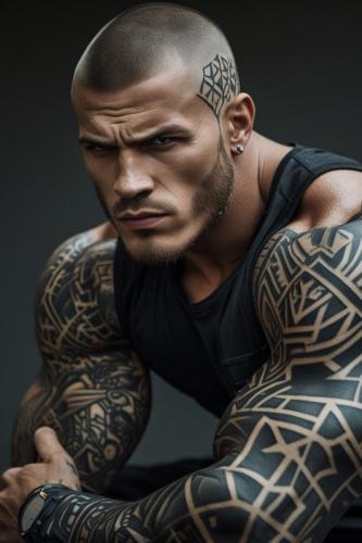 Leonardo Phoenix 10 A 25yearold male with a stern expression f 2